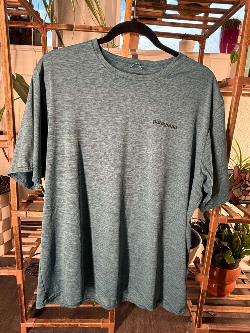 Patagonia Capilene Cool Daily Graphic Shirt Size L Blue